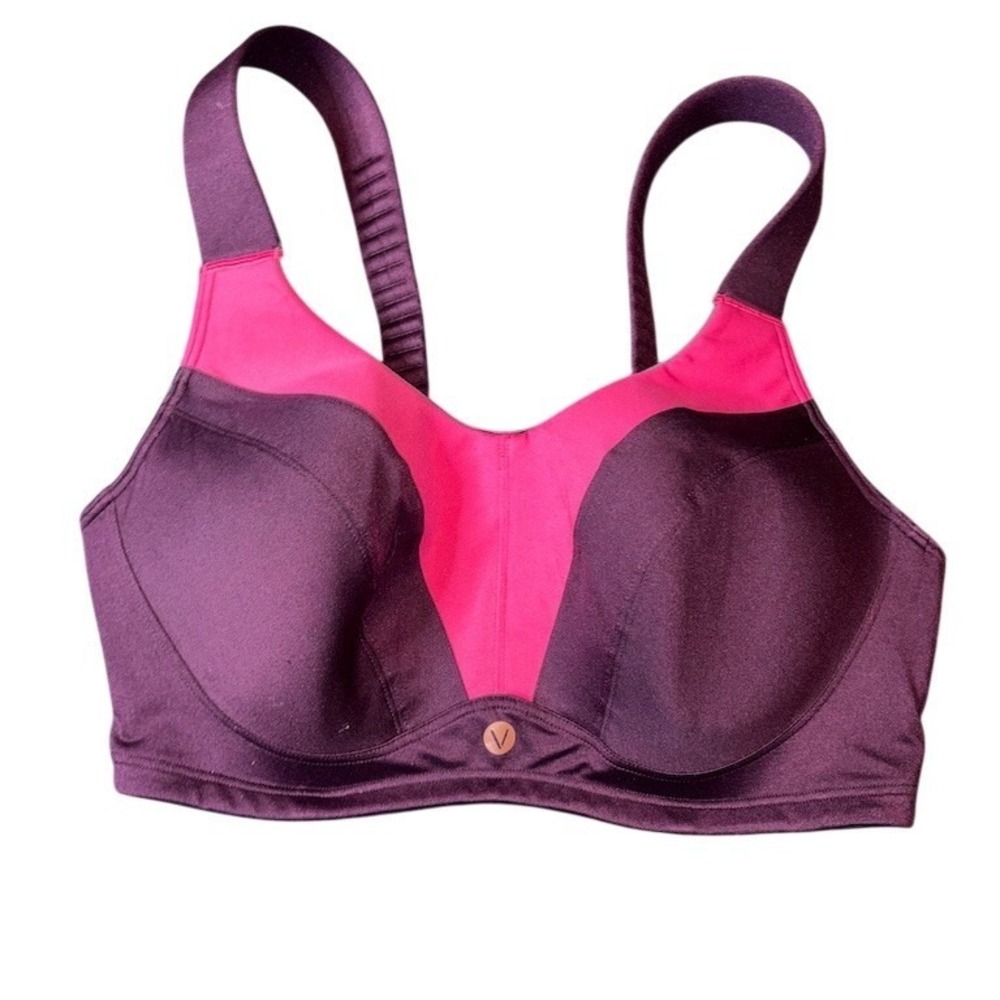 LIVI Active Lane Bryant Sports Bra 40DDD Purple Pink High Impact max support